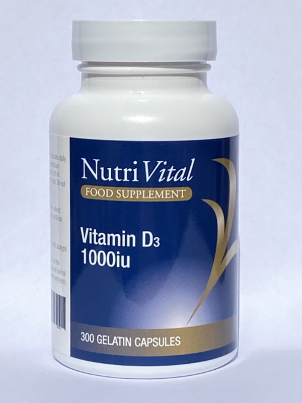 NutriVital Vitamin D3 1000iu (25mcg)